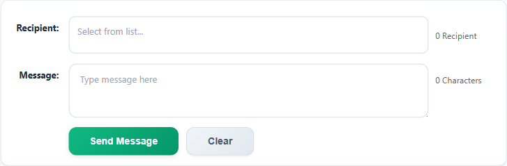 Compose panel and recipient tools